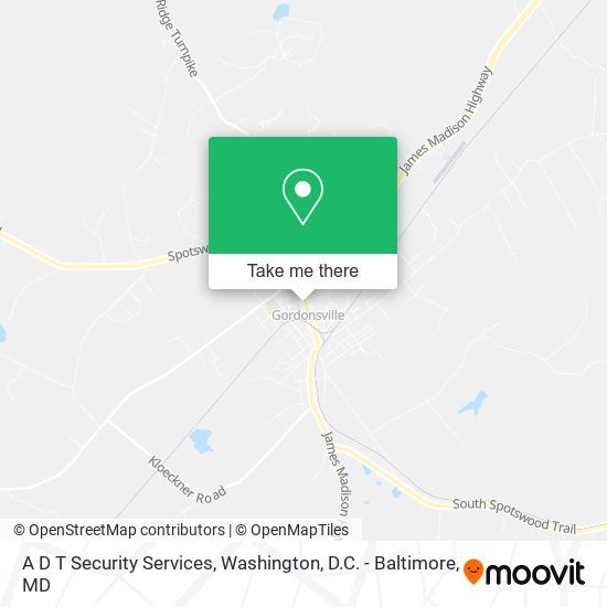 A D T Security Services map