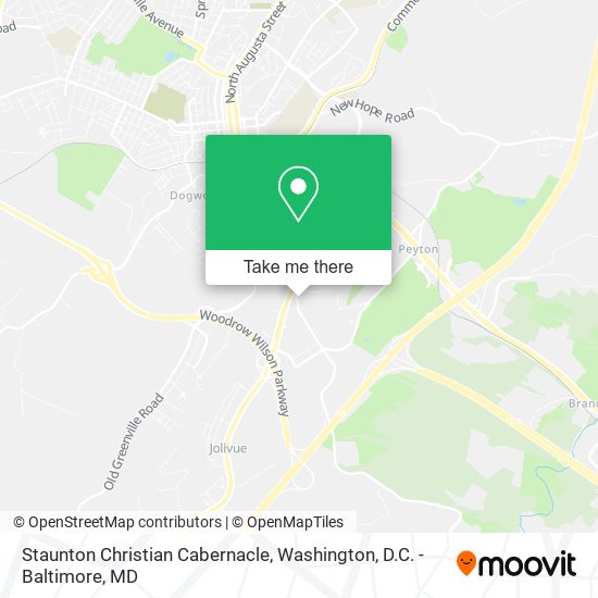 Staunton Christian Cabernacle map