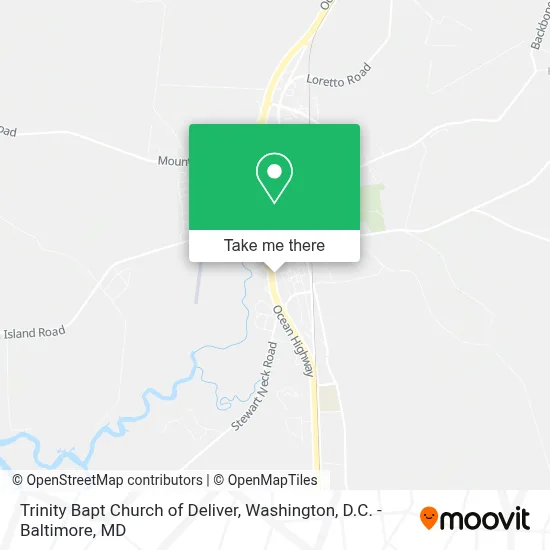 Trinity Bapt Church of Deliver map