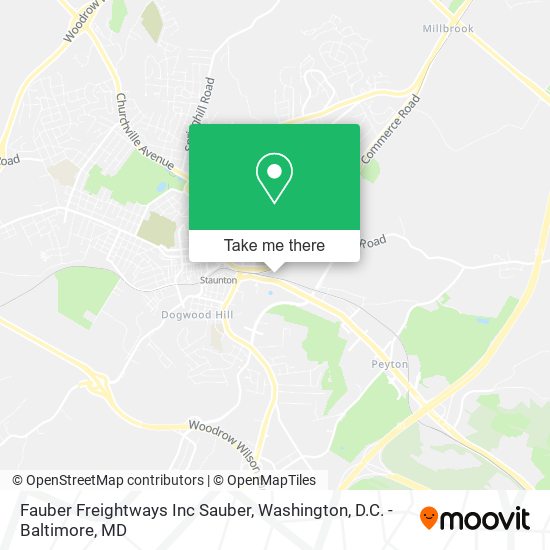 Fauber Freightways Inc Sauber map