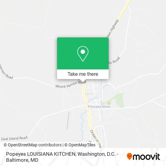 Popeyes LOUISIANA KITCHEN map