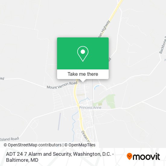 ADT 24 7 Alarm and Security map