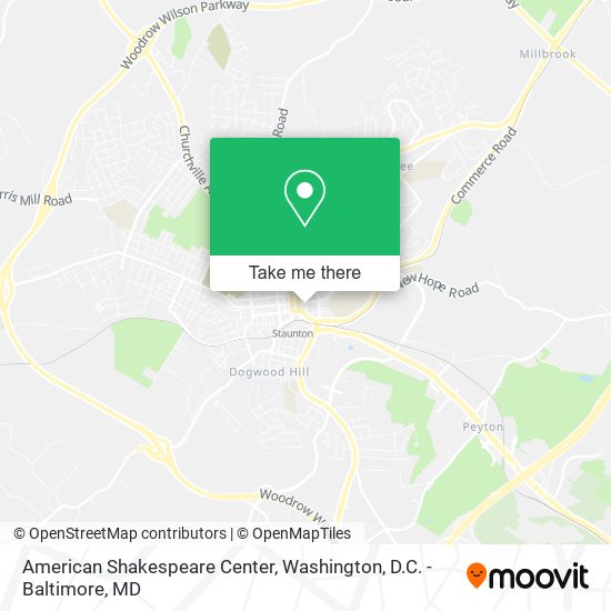 American Shakespeare Center map
