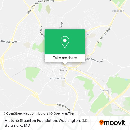 Historic Staunton Foundation map