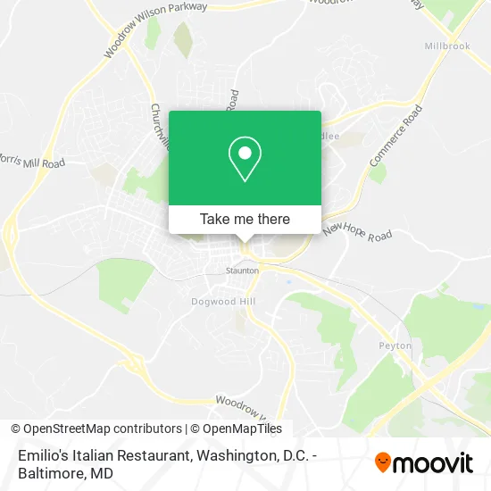Mapa de Emilio's Italian Restaurant