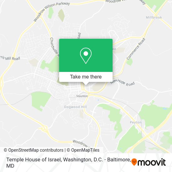 Temple House of Israel map
