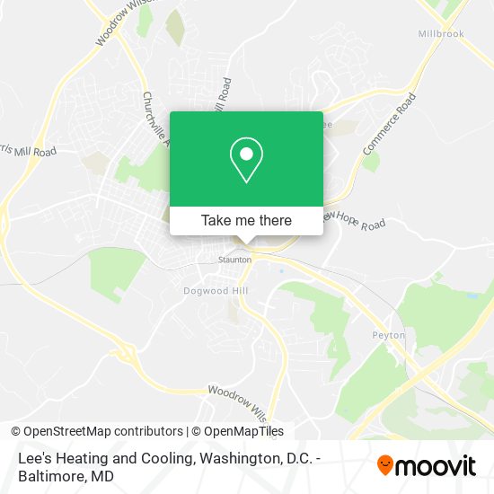 Mapa de Lee's Heating and Cooling