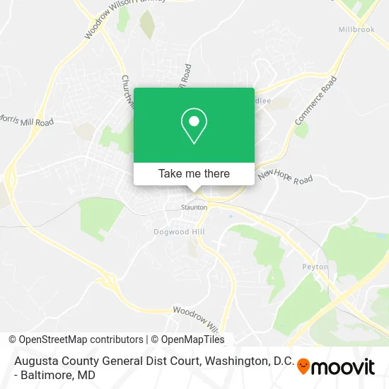 Augusta County General Dist Court map