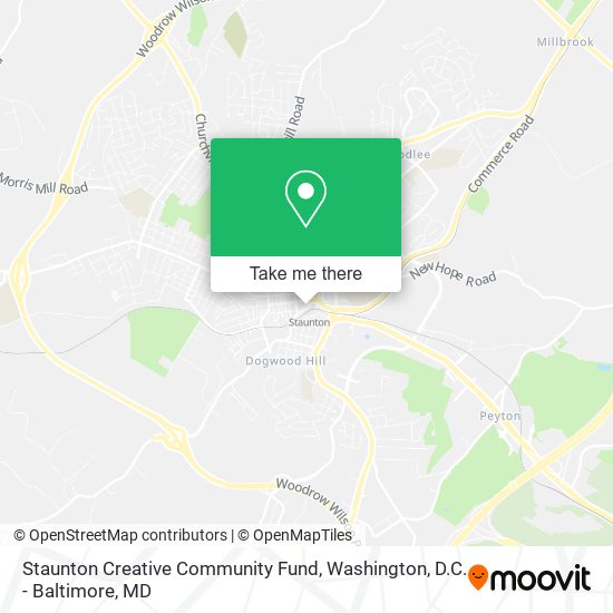 Mapa de Staunton Creative Community Fund