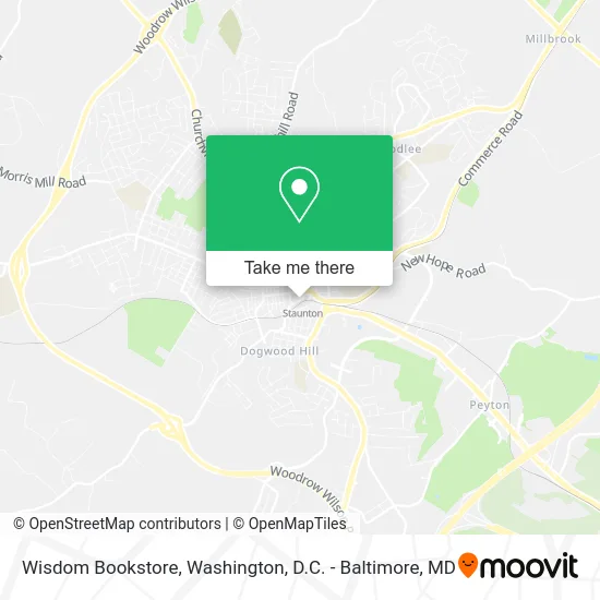 Wisdom Bookstore map