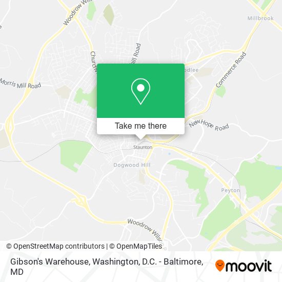 Mapa de Gibson's Warehouse