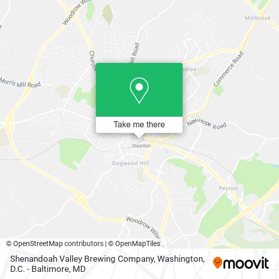 Mapa de Shenandoah Valley Brewing Company