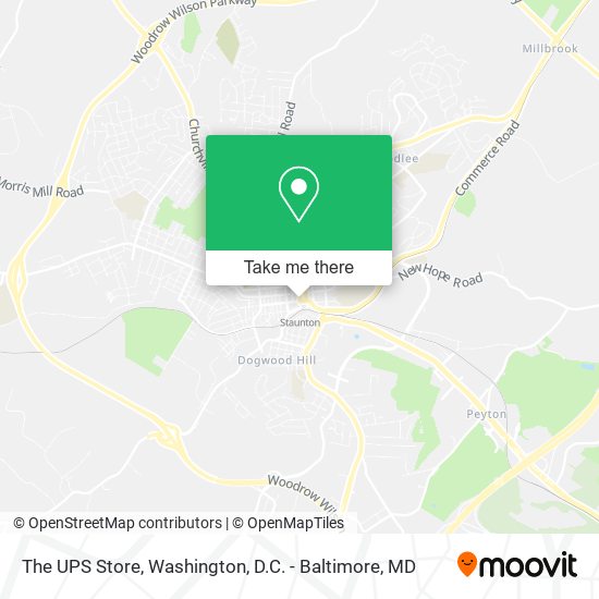 The UPS Store map