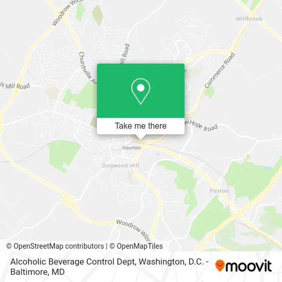 Alcoholic Beverage Control Dept map