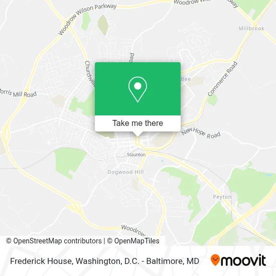 Frederick House map