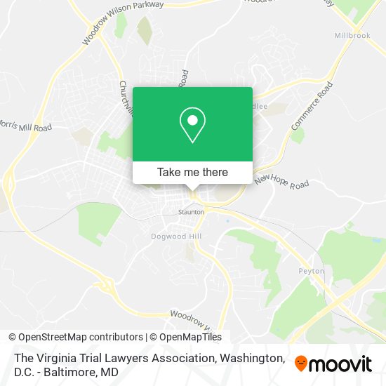 The Virginia Trial Lawyers Association map