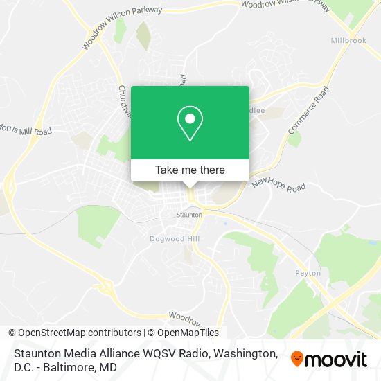 Staunton Media Alliance WQSV Radio map