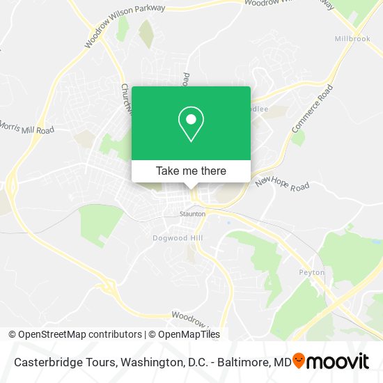 Casterbridge Tours map