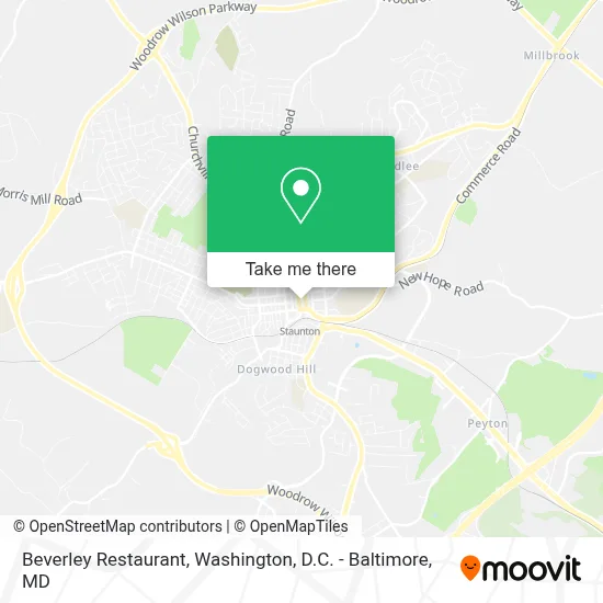 Beverley Restaurant map