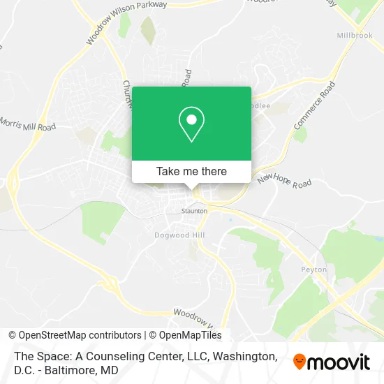 The Space: A Counseling Center, LLC map