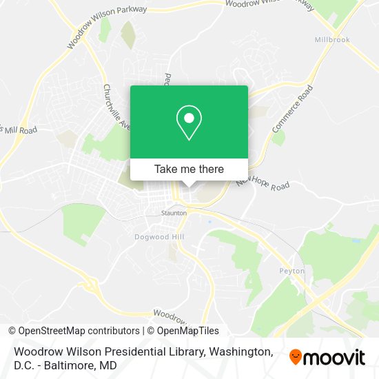 Mapa de Woodrow Wilson Presidential Library