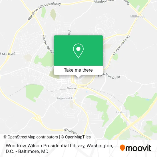 Woodrow Wilson Presidential Library map