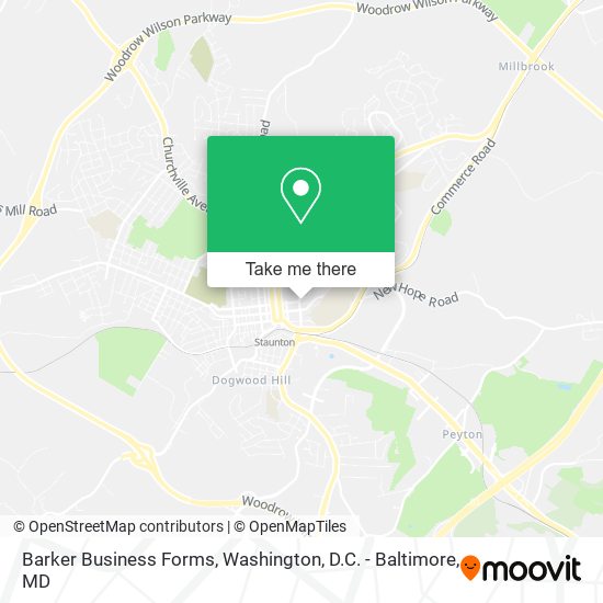 Barker Business Forms map