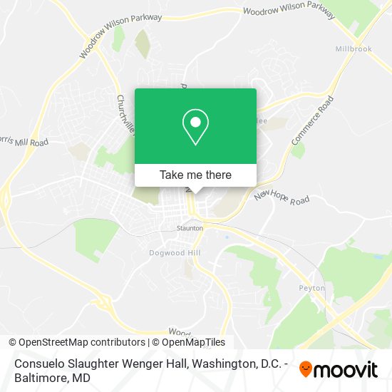 Mapa de Consuelo Slaughter Wenger Hall