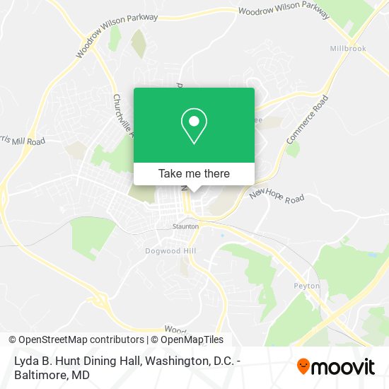 Lyda B. Hunt Dining Hall map