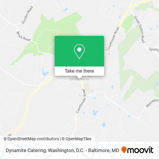 Dynamite Catering map