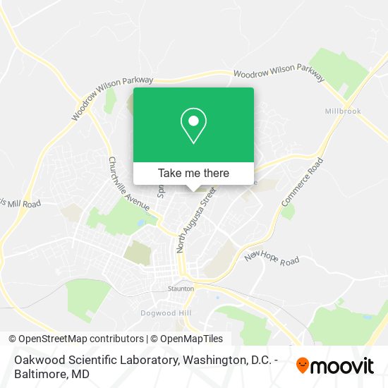 Oakwood Scientific Laboratory map