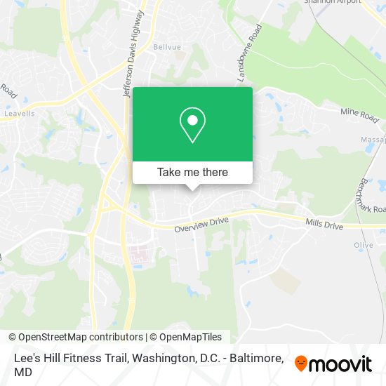 Mapa de Lee's Hill Fitness Trail
