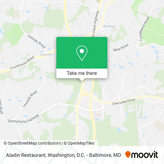 Aladin Restaurant map