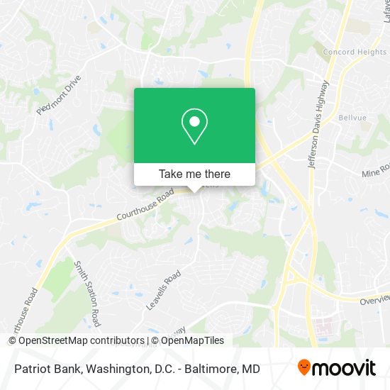 Patriot Bank map