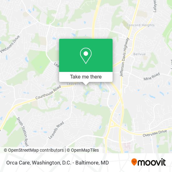 Orca Care map