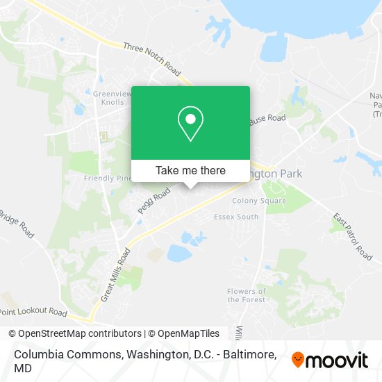 Columbia Commons map