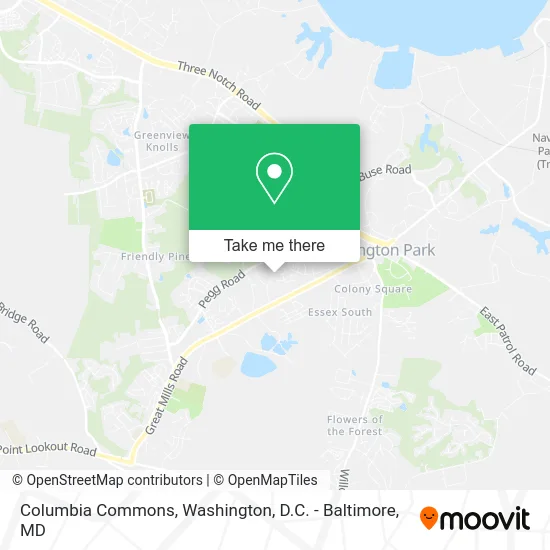 Columbia Commons map