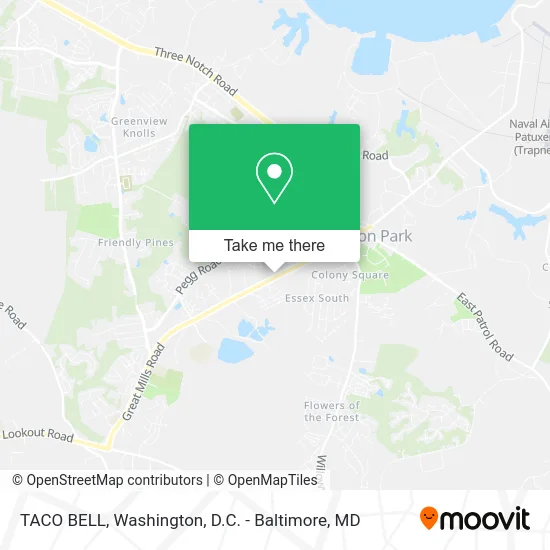 TACO BELL map