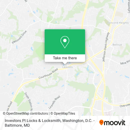 Investors Pl Locks & Locksmith map