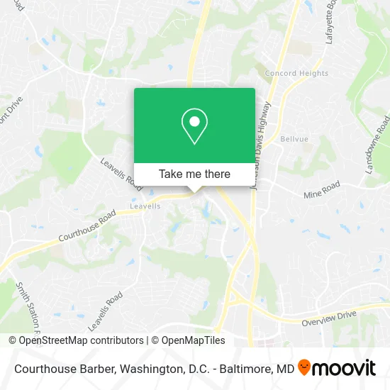 Courthouse Barber map