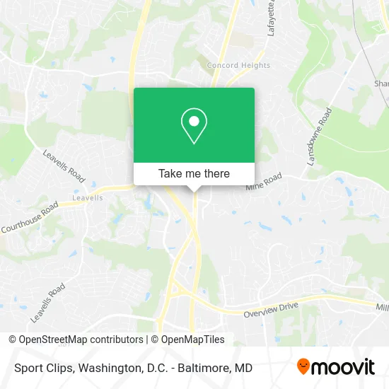 Sport Clips map