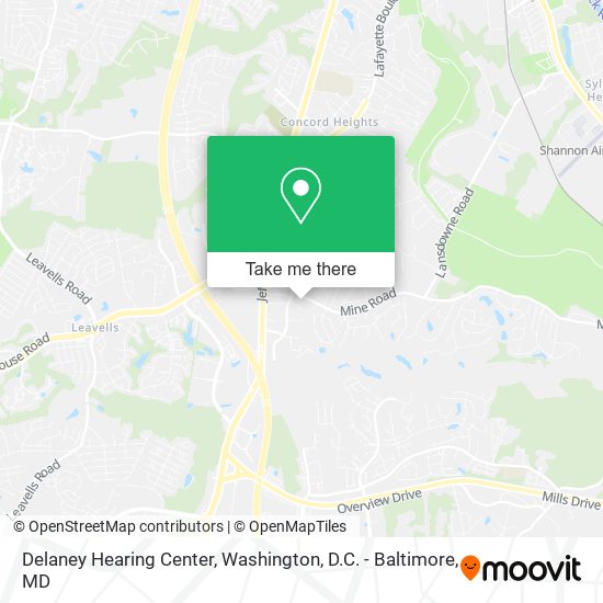 Delaney Hearing Center map