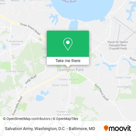 Salvation Army map