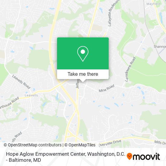 Mapa de Hope Aglow Empowerment Center