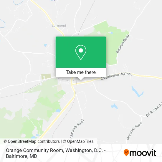 Orange Community Room map