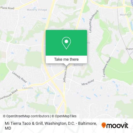 Mapa de Mi Tierra Taco & Grill