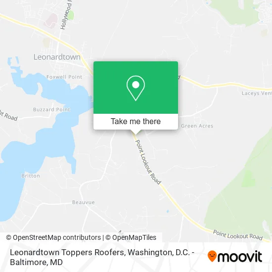 Mapa de Leonardtown Toppers Roofers