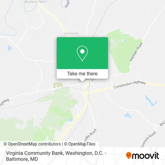 Virginia Community Bank map