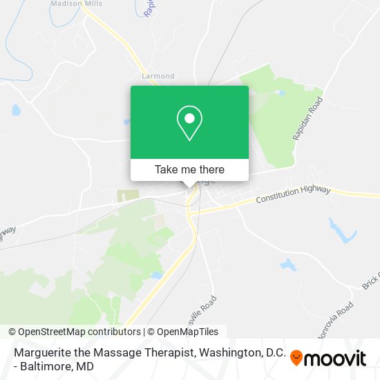 Marguerite the Massage Therapist map