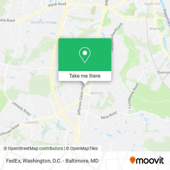 Mapa de FedEx